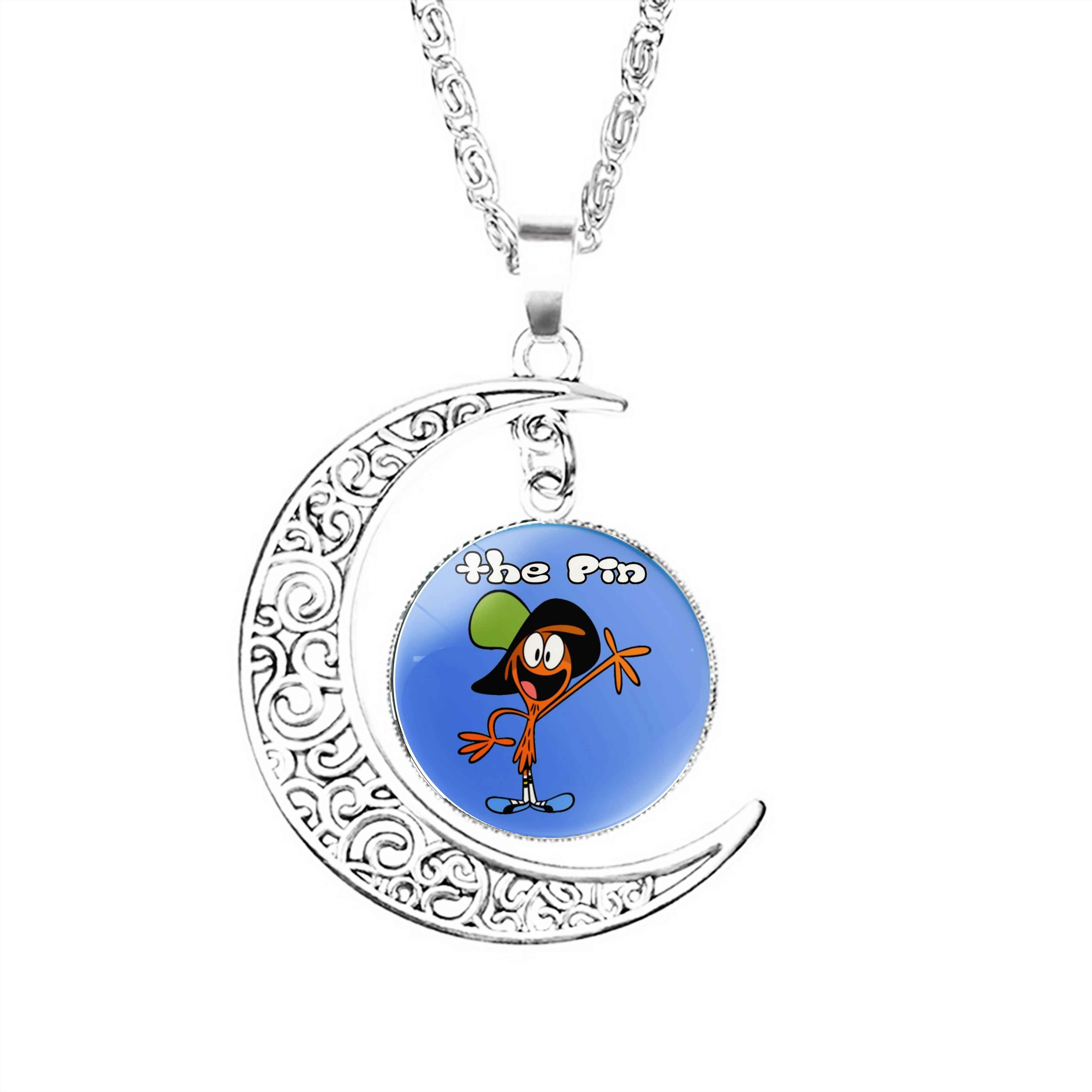 

Wander Over Yonder The Merchandise Moon Necklace Lovers Pendant Women Fashion Girls Crescent Jewelry Stainless Steel Chain Boy