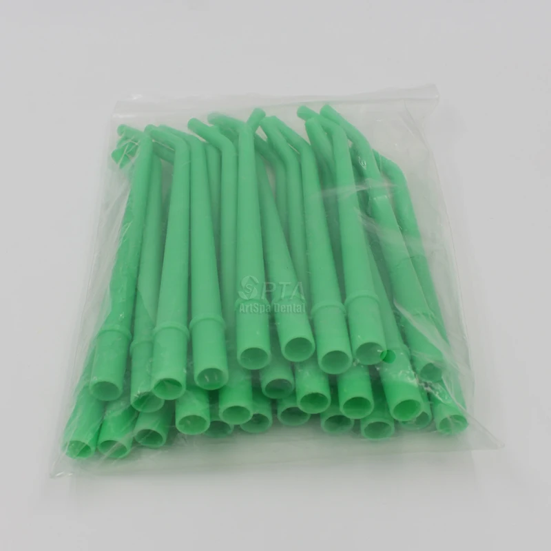 

1/4" Disposable Dental Surgical Aspirator 100 Pcs Suction Tips Suction Tube Plastic Curved Tips Dentistry Therapy Tools