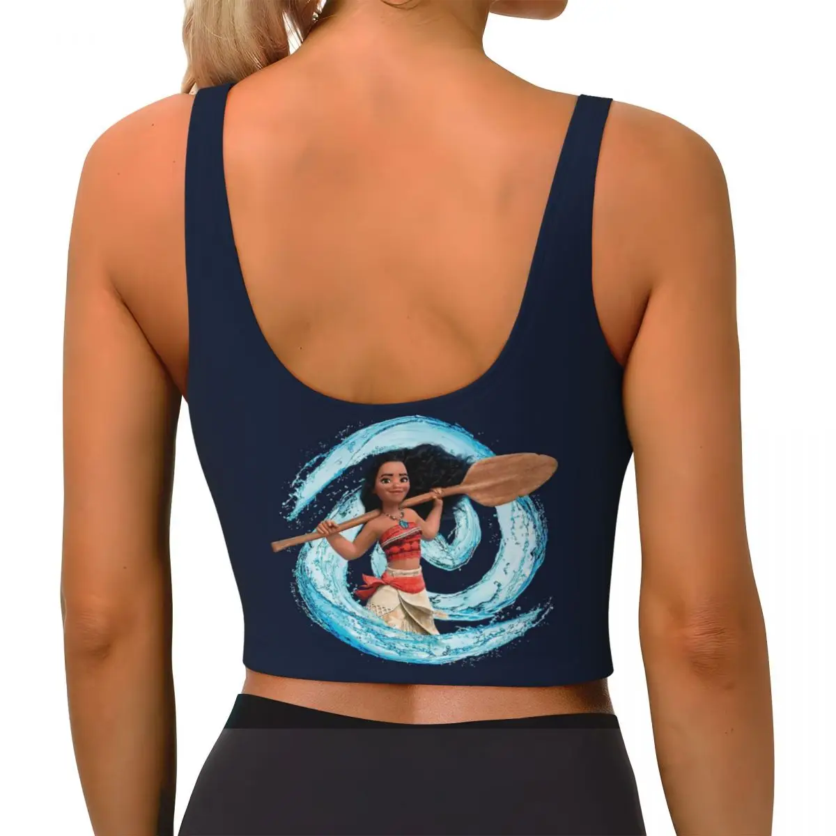 Индивидуальный ударный спортивный бюстгальтер Moana с спиральными волнами для