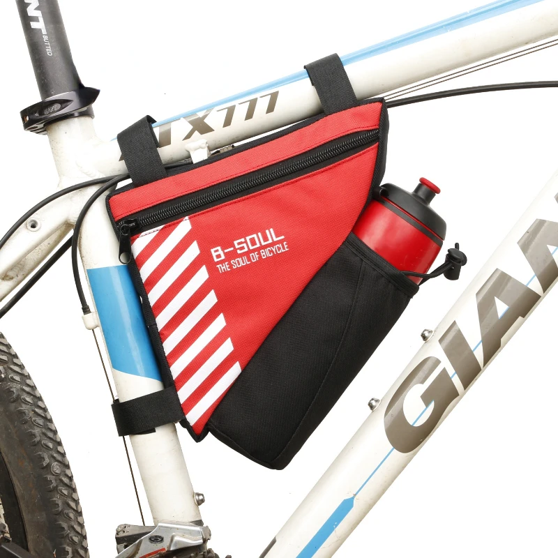

Bicycle bag Mountain bike triangle bag kettle bag saddle bag can drain kettle upper tube bag triangle tool