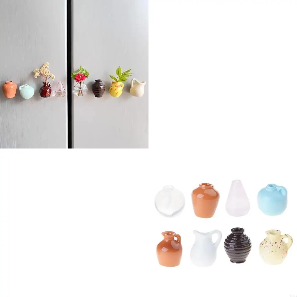 

Магниты-вазы для цветов 8 шт