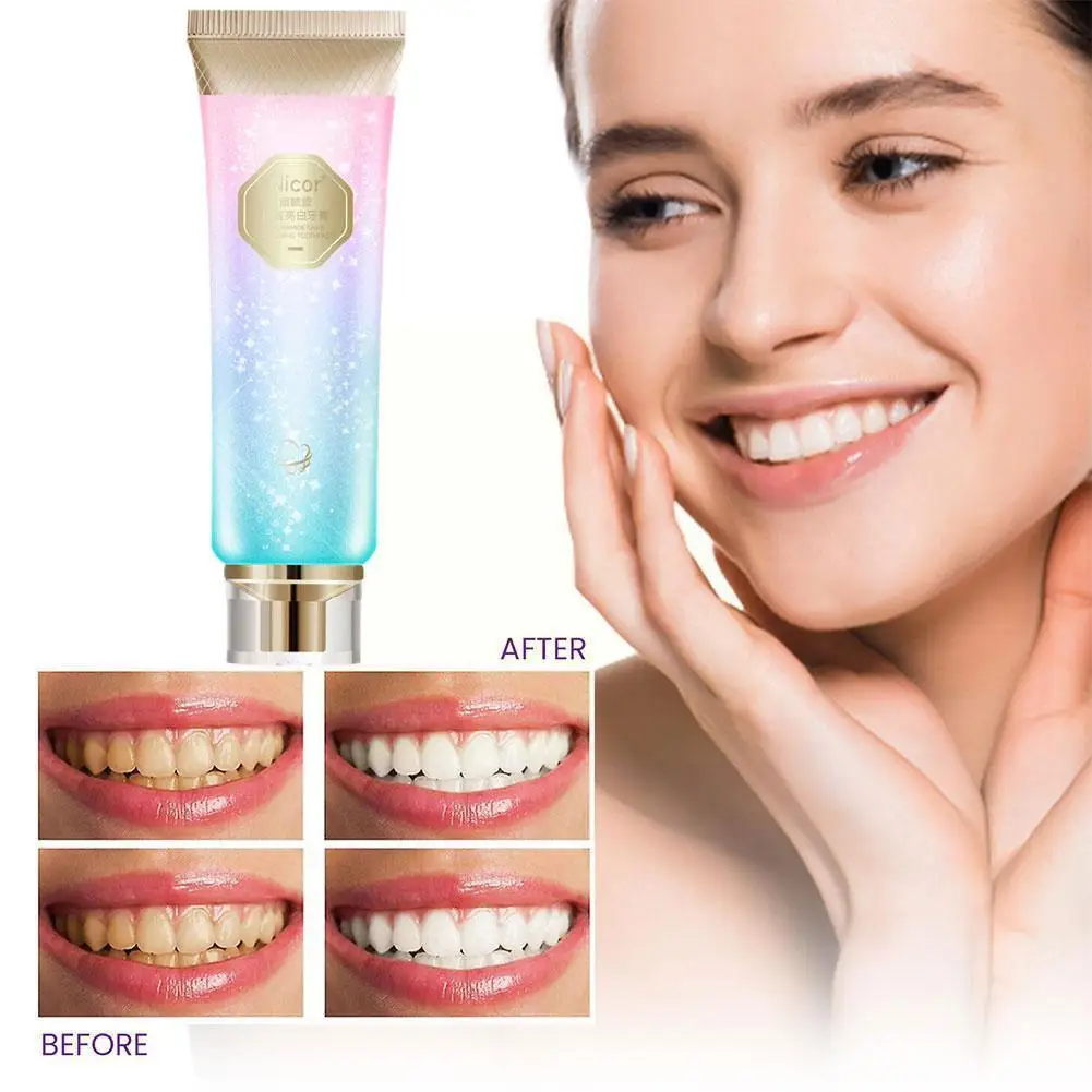 

Nicotinamide Brightening White Toothpaste Pressing Clean Deep Cleaning Breath Fresh 100g Protection Toothpaste Gentle Gingi L2G6