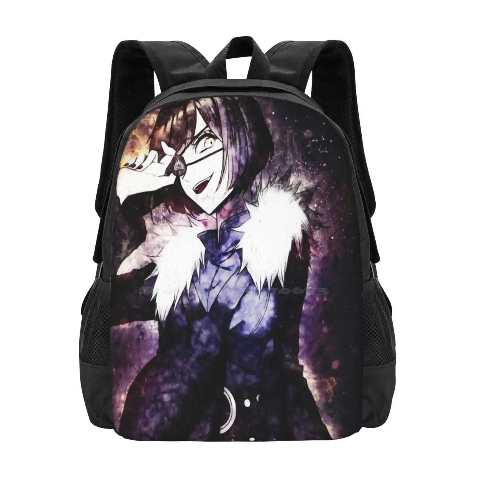 

Vanica Zogratis Black Clover Pattern Design Laptop Travel School Bags Manga Black Clover Asta Yami Sukehiro Yuno Vanessa