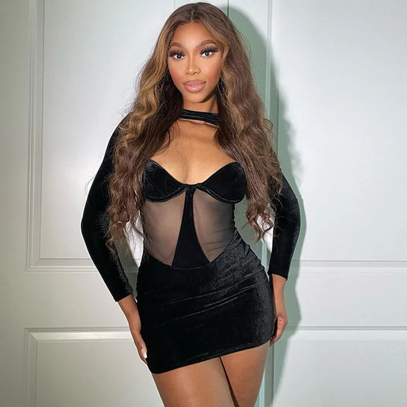 Европейское горячее женское зимнее новое сексуальное полое перспективное