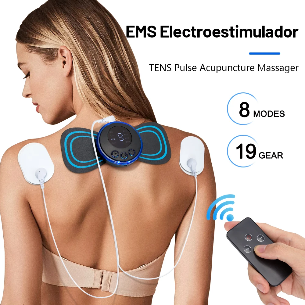 

Electric Pulse Massager Tens Cervical Masajeador EMS Neck massagers Muscle Stimulator Acupuncture Pain Relief Electrostimulator