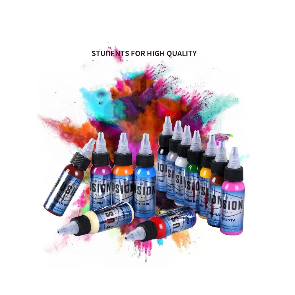 30ml 20 Colors Professional Tattoo Ink Set High Quality Black Pigments Natural Plant Microblading Paint Inks for Body Beauty Art