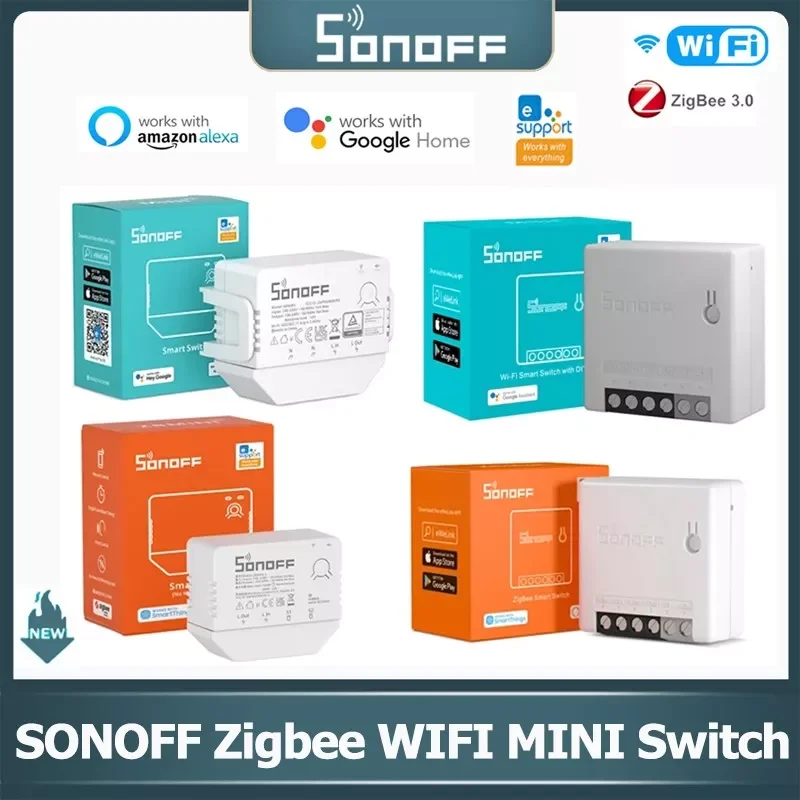 

Zigbee WiFi MINI R2 / MINI R3/ZBMINI/телефон с голосовым управлением MINI через Alexa Home Alice Smart Home