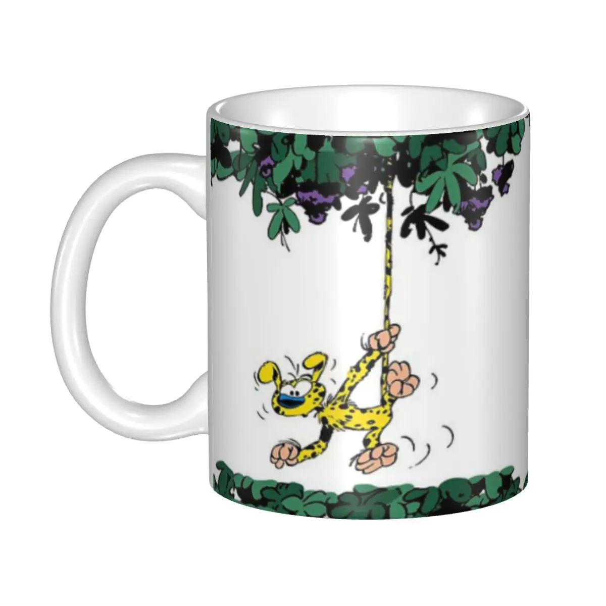 

Подвесные кофейные чашки Marsupilami, кофейные чашки MugsDrink для гостиной, красивый узор, декоративный дом