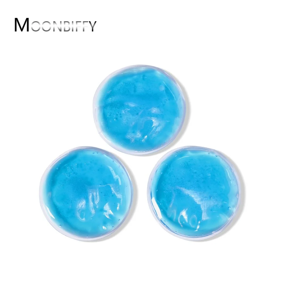 1Pc Reusable Ice Cold Hot Gel Pack Round Shape Therapy Micro