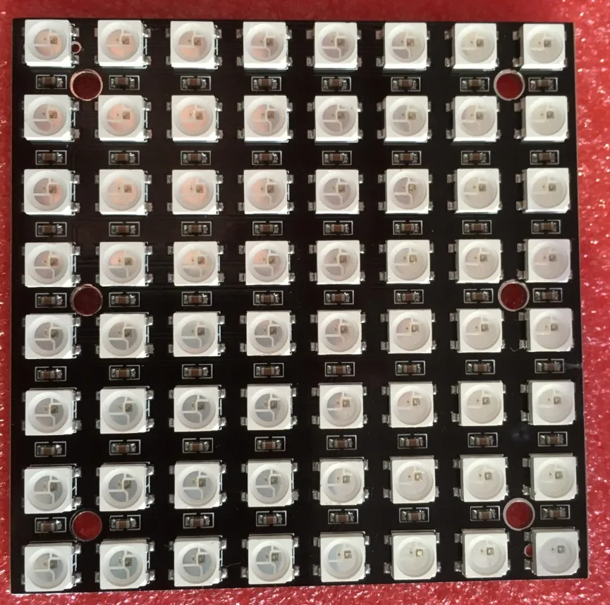 64-битный светодиодный модуль WS2812B8*8 xRGB 5050 Пиксельный экран Ws2812s