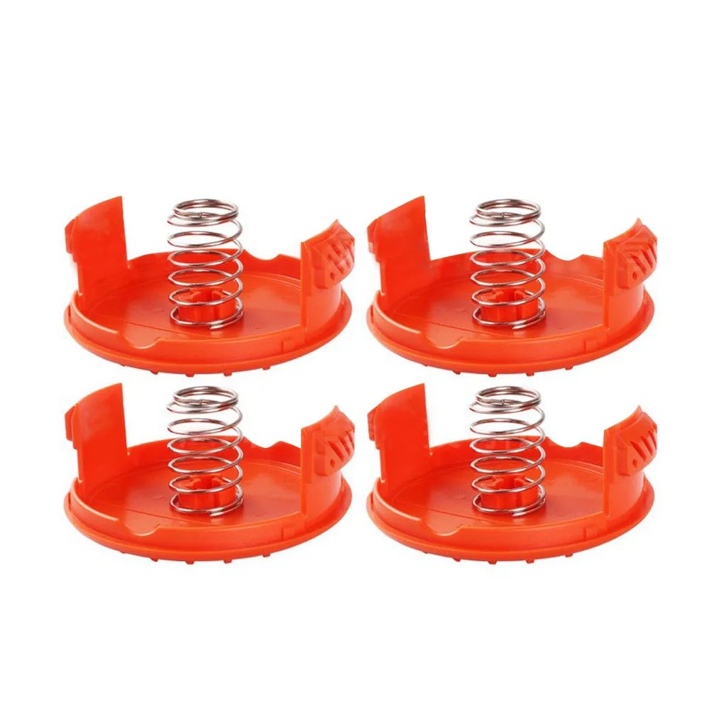 

4 Sets Spool Caps Springs Accessories Kit Universal Mower Component Repair Part Set Replacing Accessory Body Parts