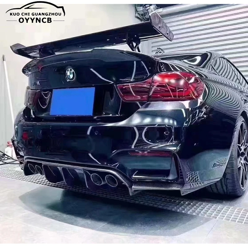 GTS стиль для BMW F82 F80 M3 M4 M5 M6 задний спойлер из натурального углеродного волокна