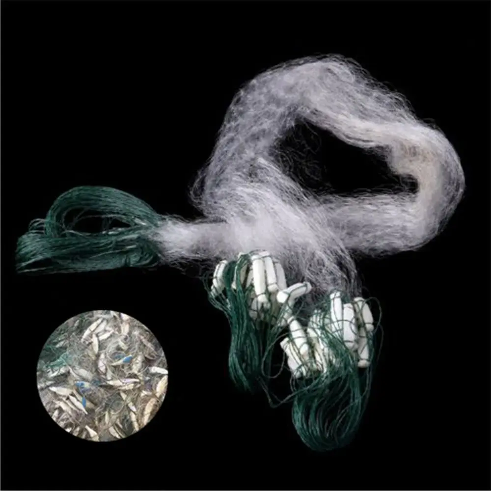 

15x15cm Net Hole Chemical Fiber Single layer Fishing Fish Mesh Trap Monofilament Net Netting Tackle Outdoor 8M x 08M