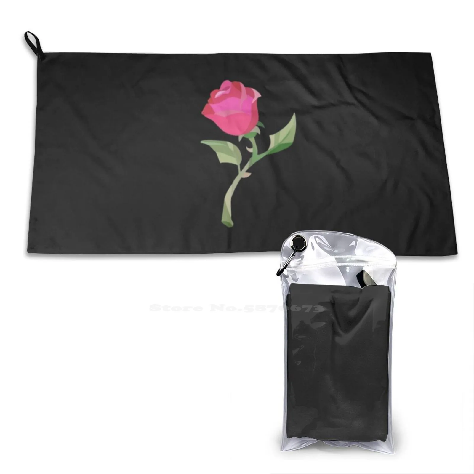Home Outdoor Beauty Beast Belle Stain Glass Roses Petal Pink Red
