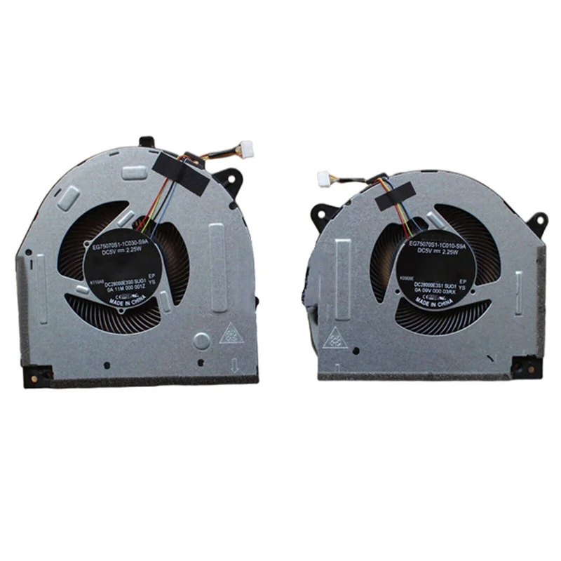Новый вентилятор охлаждения ЦП и вентилятор графического процессора для Lenovo Legion Y7000-2019 5F10S13886 DC28000E3F1