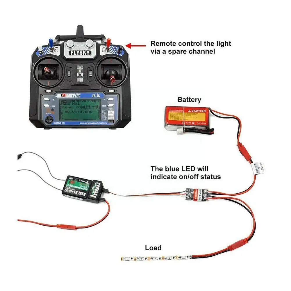 

2-20a High Current Remote Control Electronic Switch Pwm Plant Water Control Rc Signal Pump Drone Model Aerial 3- V8n3