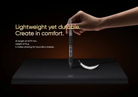 Роликовый стилус XP-Pen X3 Pro, 16 тыс. уровней давления, совместимый со столом для рисования Artist 22 Plus / Artist Pro Gen 2/ Deco Pro Gen 2