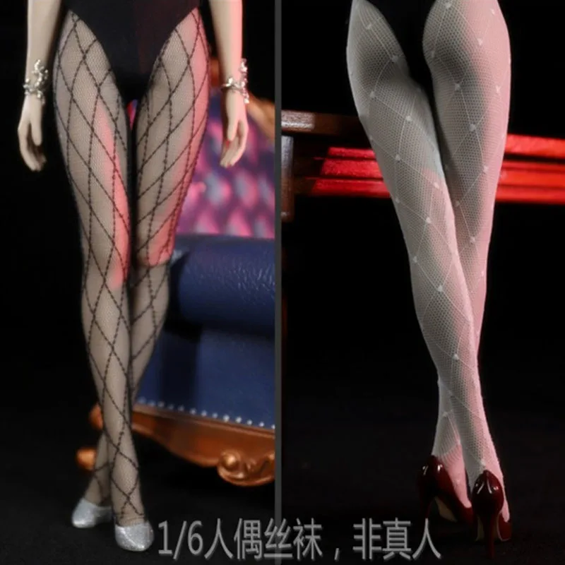 

Длинные сетчатые черные женские носки Feeltoys FT017 1/6, аксессуары для одежды, подходит для 12 дюймовых экшн-фигурок