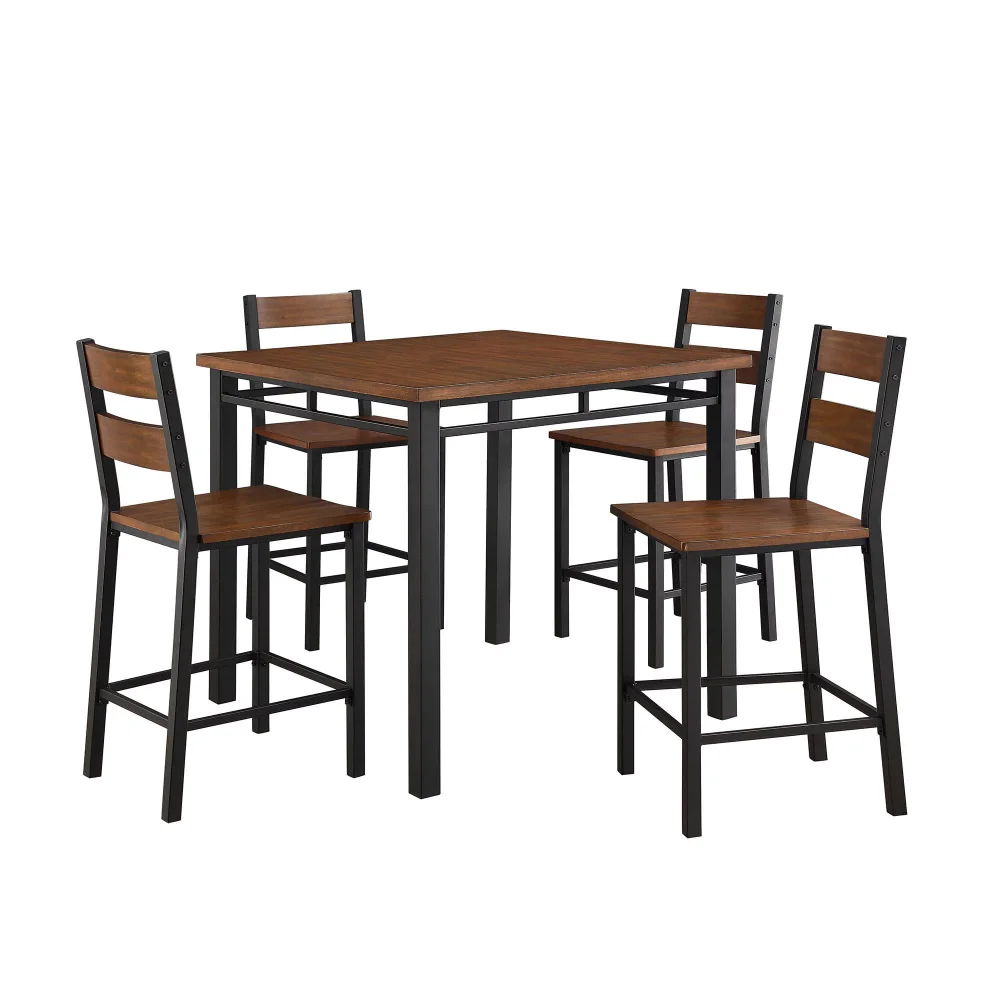 

Better Homes & Gardens Austen 5-Piece Counter Height Dining Set, Vintage Oak