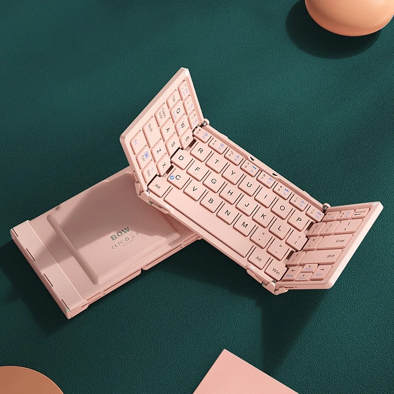 

Складная мини-клавиатура с Bluetooth для планшетов, офисные аксессуары, внешний Ноутбук Apple мобильный телефон, легкое затухание звука