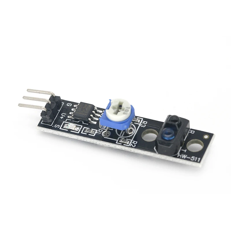 TCRT5000 Infrared Reflection Sensor Line Track Module Digital Switch Output LM393 Comparator 3.3V With Potentiometer Adjustable |
