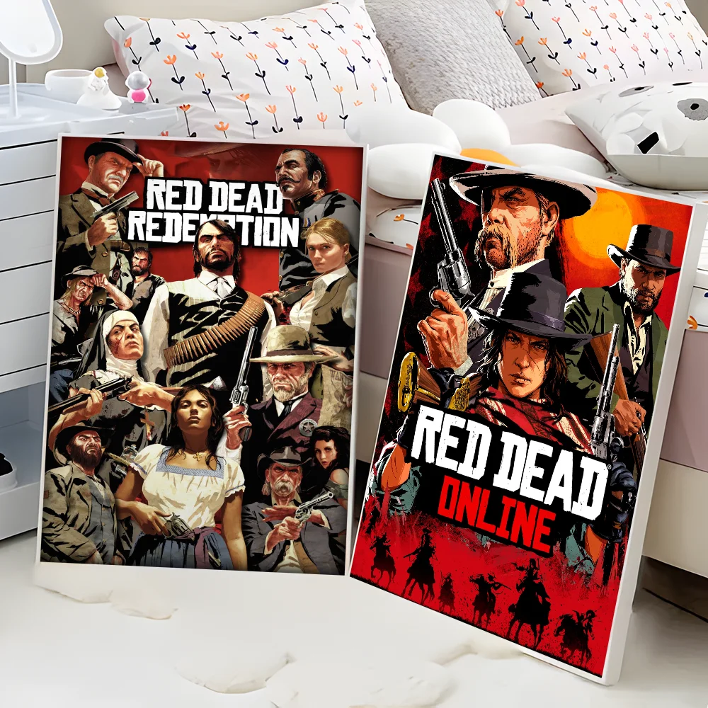 Популярная игра Red Dead выкуп самоклеящийся художественный постер белая наклейка