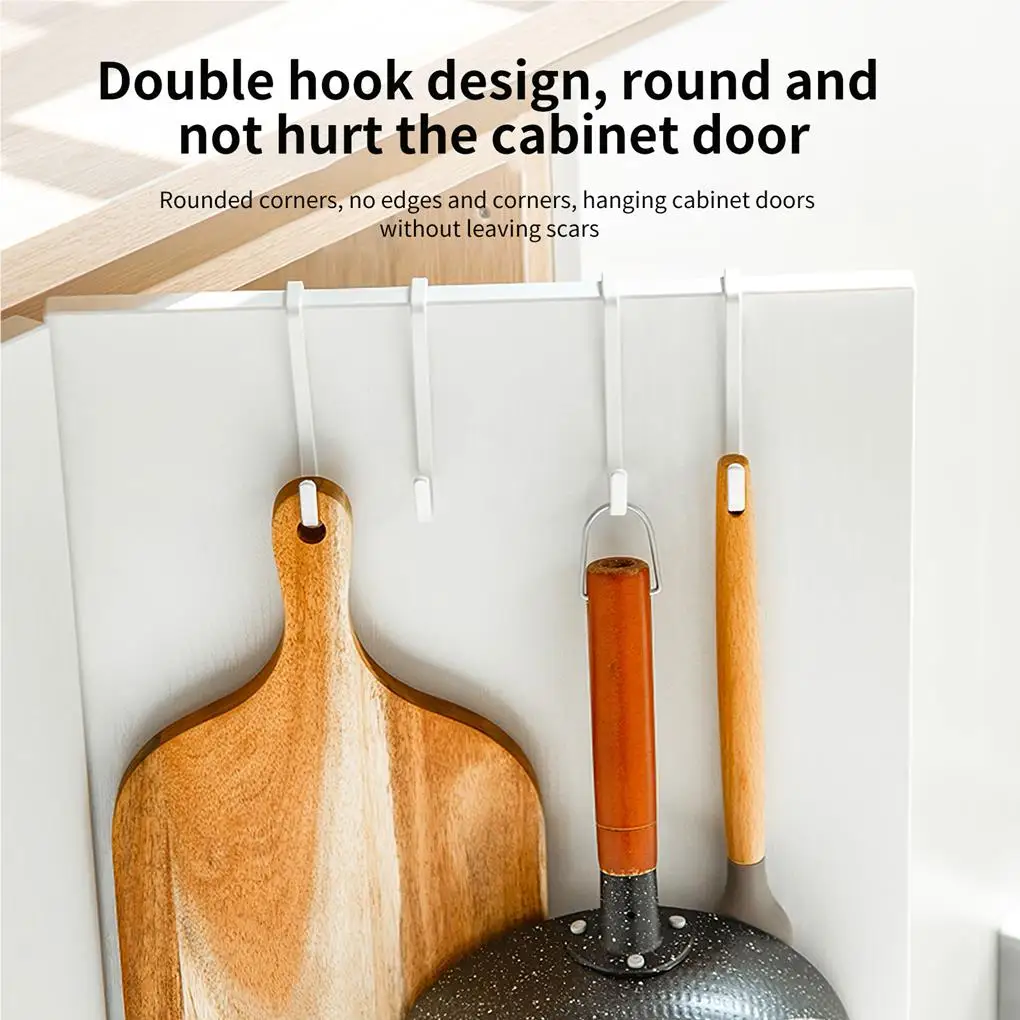 

Вешалка на шкаф, настенный крючок для хранения, без перфорации, 2 шт.