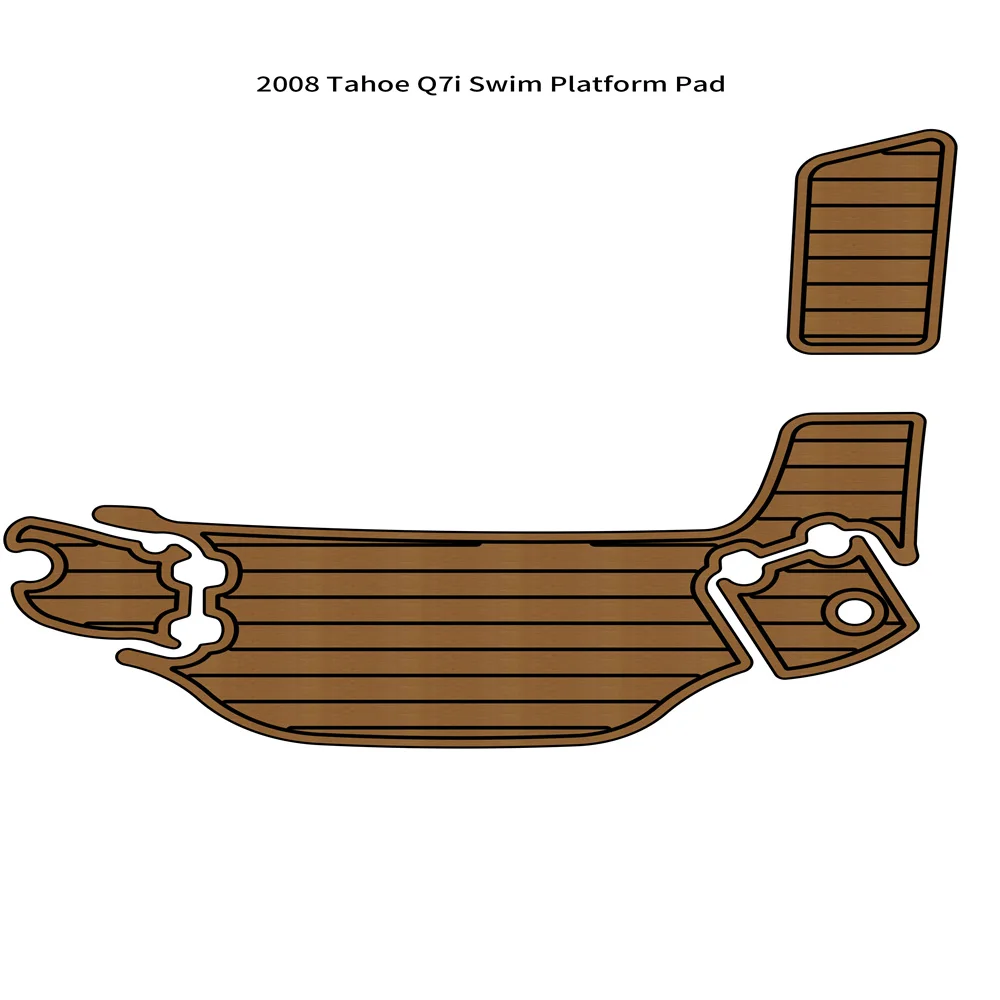 

2008 Tahoe Q7i Swim Platform Stap Mat Boot Eva Foam Faux Teak Dek Vloeren Pad