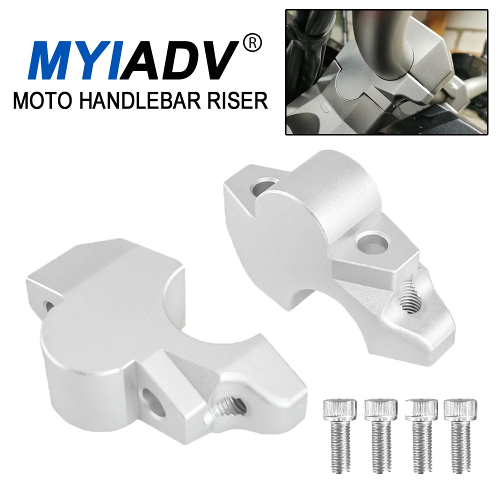 

For Honda XADV750 X-ADV XADV 750 2017-2020 2021 Motorcycle CNC Handlebar Risers Extend Clamp Adapter Riser Up 35mm Backward 10mm