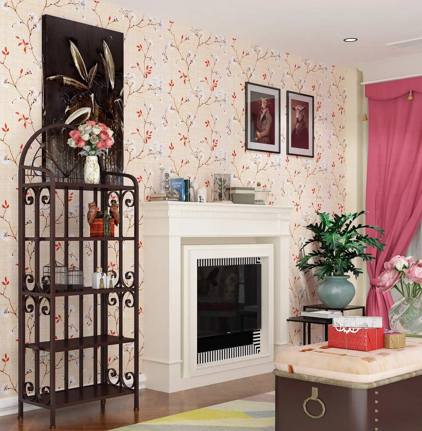 

Peel and Stick Floral Contact Paper Removable Contact Paper Decorative Self Adhesive Floral Wallpaper Contact Paper