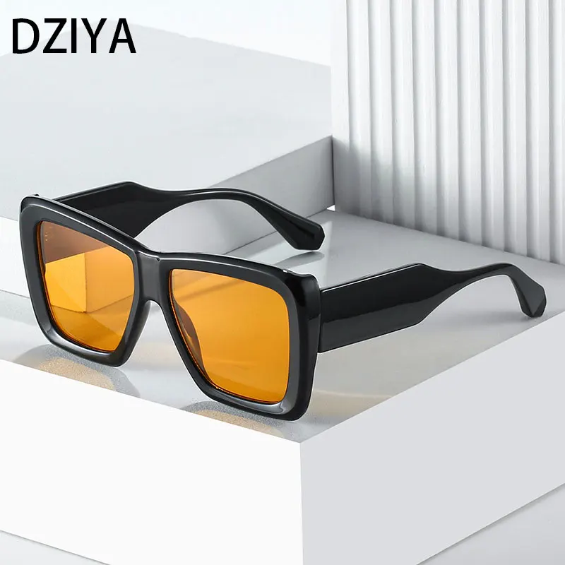 

Очки солнцезащитные женские квадратные, роскошные брендовые дизайнерские прямоугольные очки с градиентными прозрачными маленькими линзами, 60595