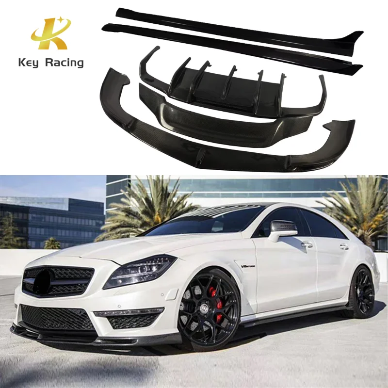 Боди-комплект для Mercedes-Benz CLS Class CLS63 W218 из углеродного волокна передняя боковая