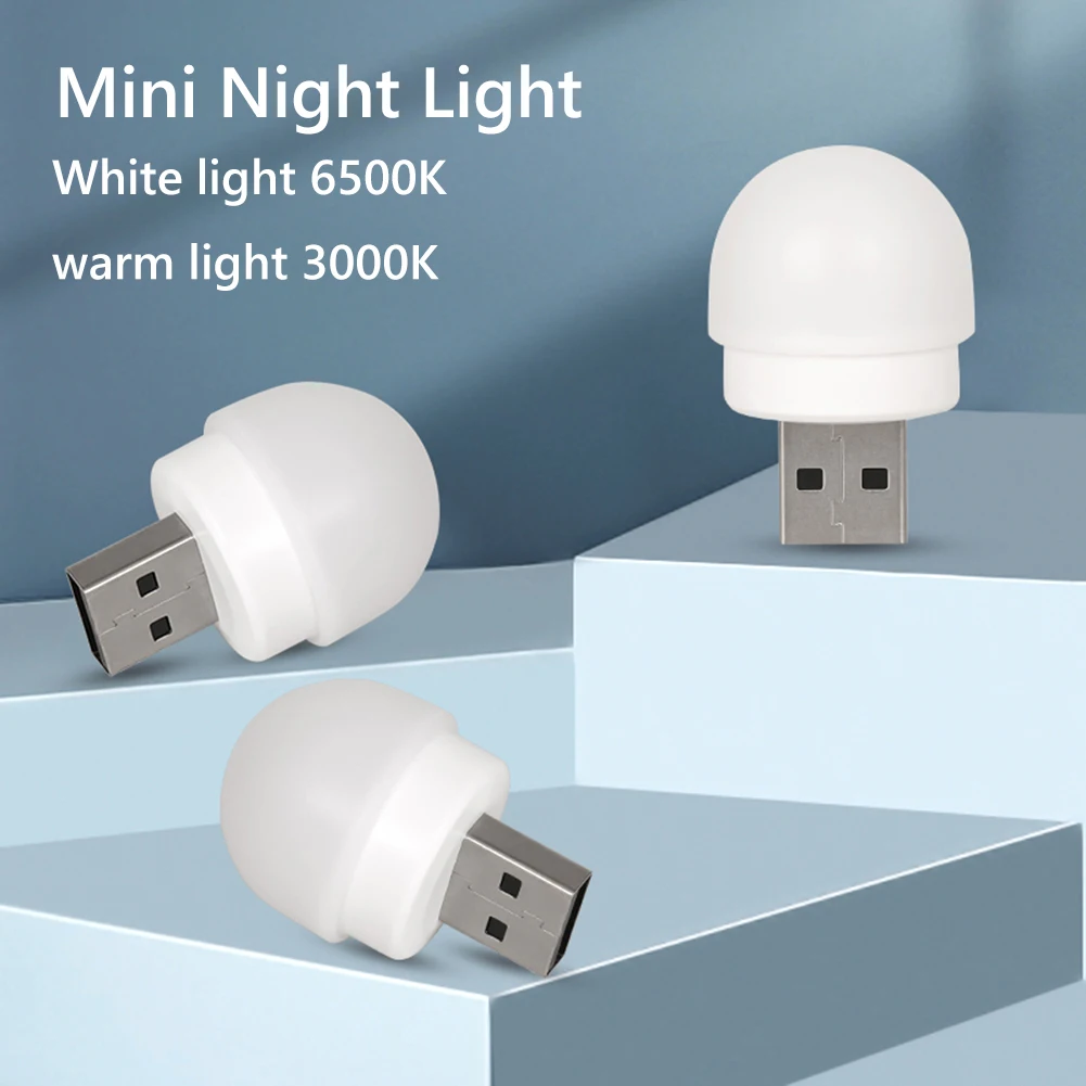 

Portable Mini USB Night Light Computer Mobile Power Charging Book Lamps LED USB Lamp Eye Protection Reading Lamp Emergency Light