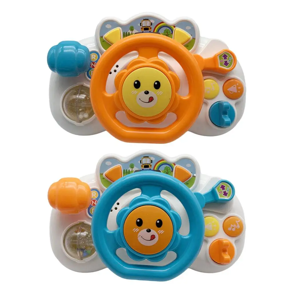 

Kids Simulation Driving Pretend Play Toy Multifunctional Simulation Car Driving Toy with Music and Light Early Education Toy