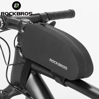 rockbros bicycle bag waterproof cycling top front tube frame bag large capacity mountain road bicycle pannier bike accessories