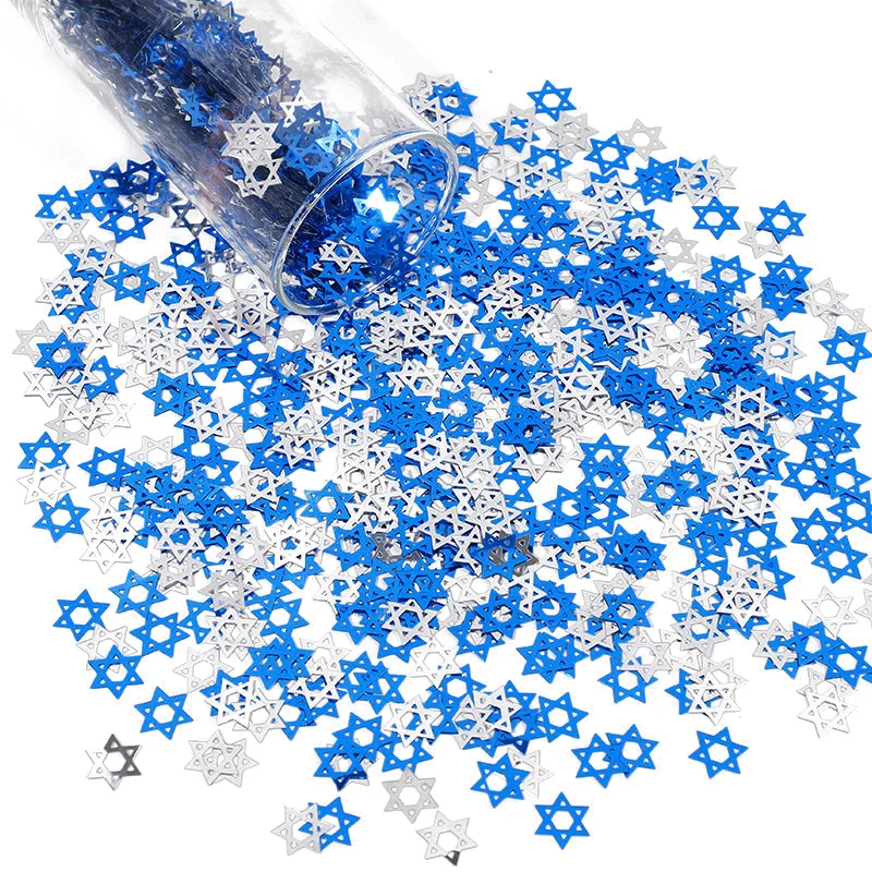 Звездное конфетти для праздника Ханука  xunyihappy