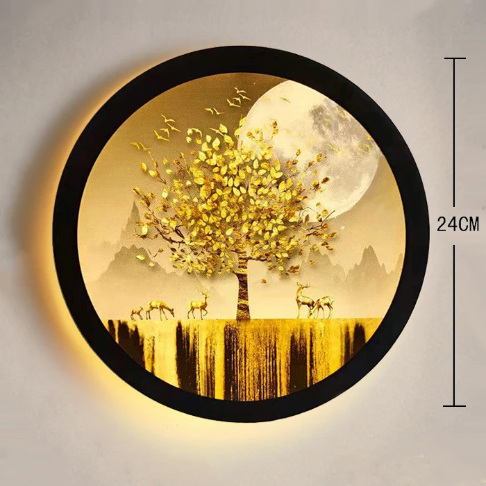 Настенные светильники khelse, круглые, акриловые, индустриальный стиль