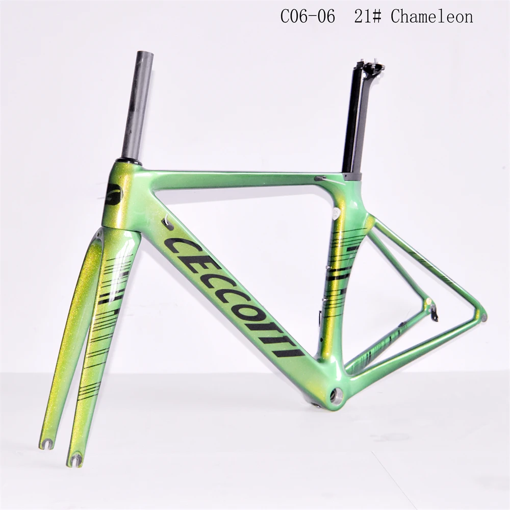 2022 CECCOTTI Brand Carbon Road Bike Frame Chameleon Bicycle T1000 AERO Design BB30/BSA Racing | Спорт и развлечения