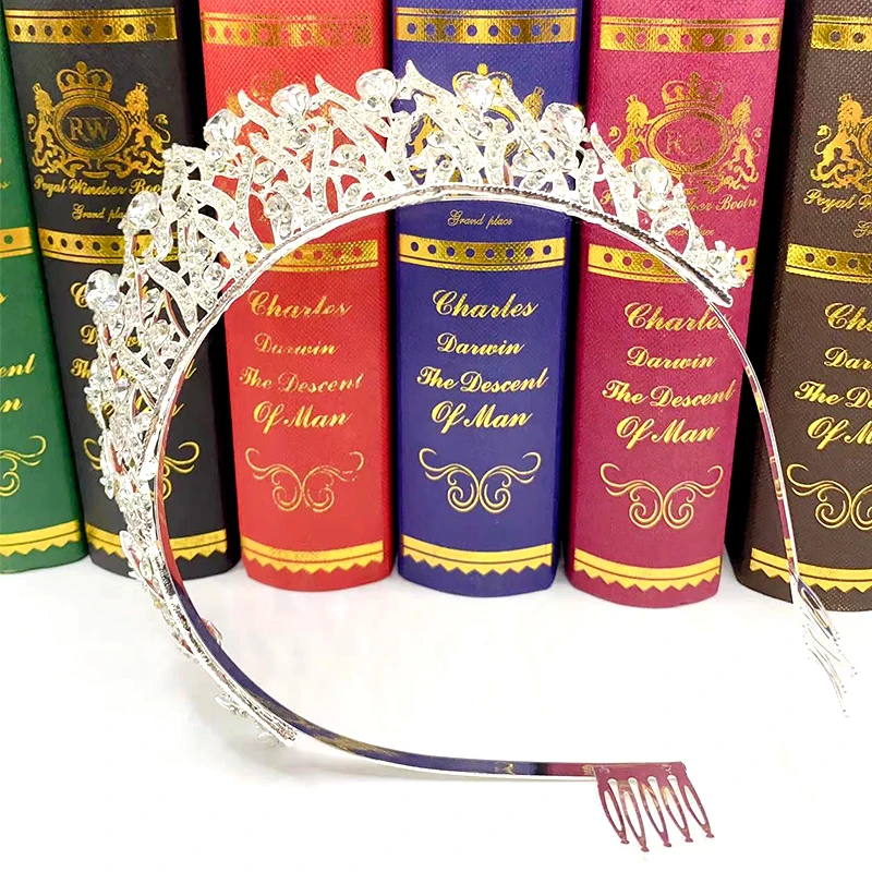 Crystal Crown Hair Accessories Tiara Women Birthday Party Rhinestone Bridal Jewelry