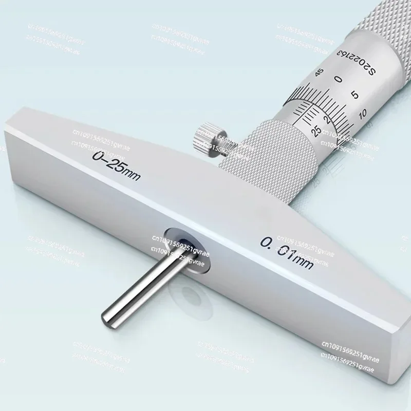Micrómetro De Profundidad Vernier Alta Precisión Калибр 0-25мм 0 01 Tornillo