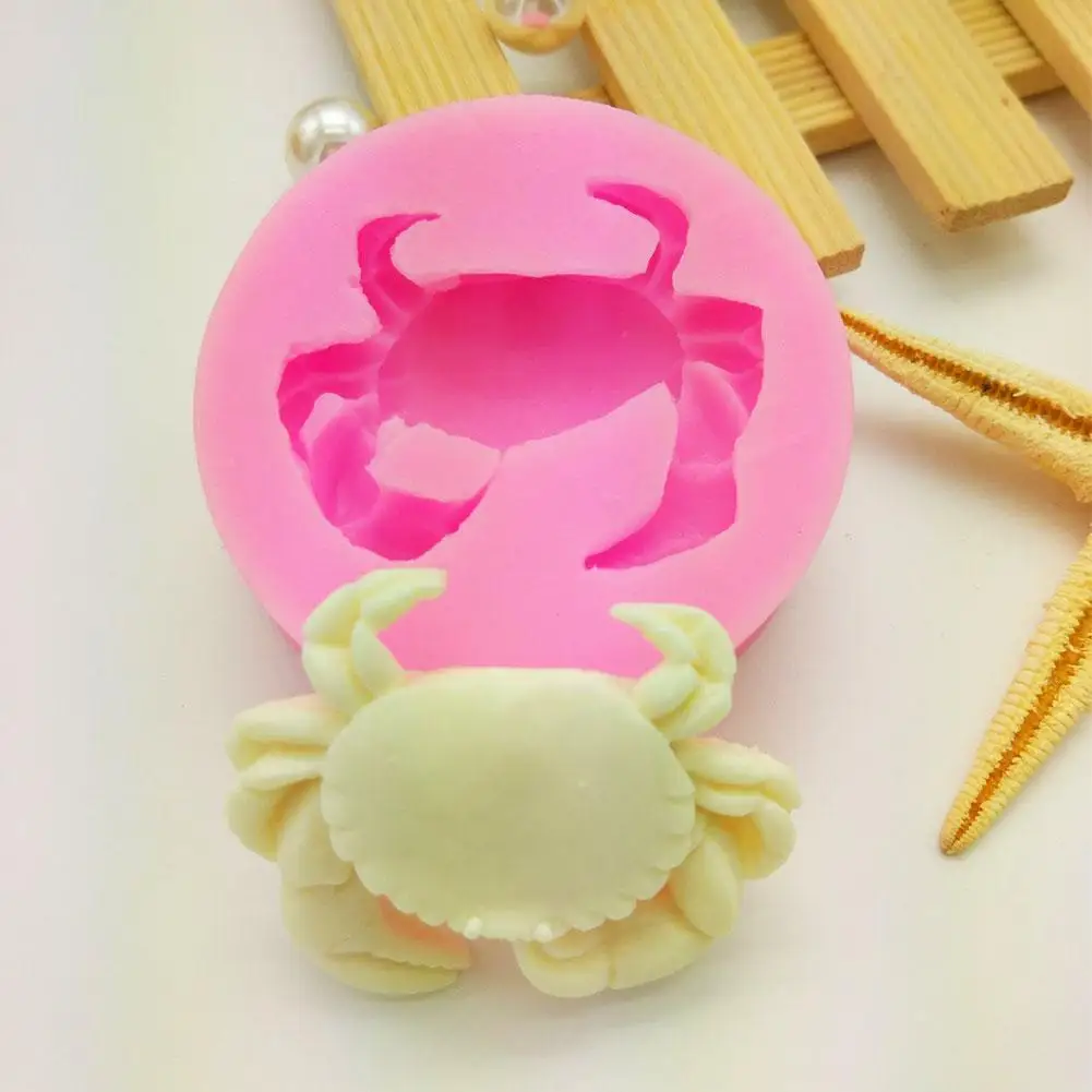 

Crab Shape Ocean Theme Fondant Cake Decoration Silicone Mold Candy Cake Molds Crab Shape Baking Molds DIY Chocolate Mould