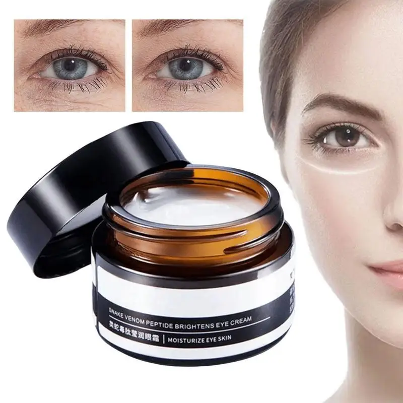 

Snake Peptide Eye Cream Anti Aging Eye Balm Firming Eye Essence Cream Tightener for Remove Eye Bags Dark Circles Puffiness