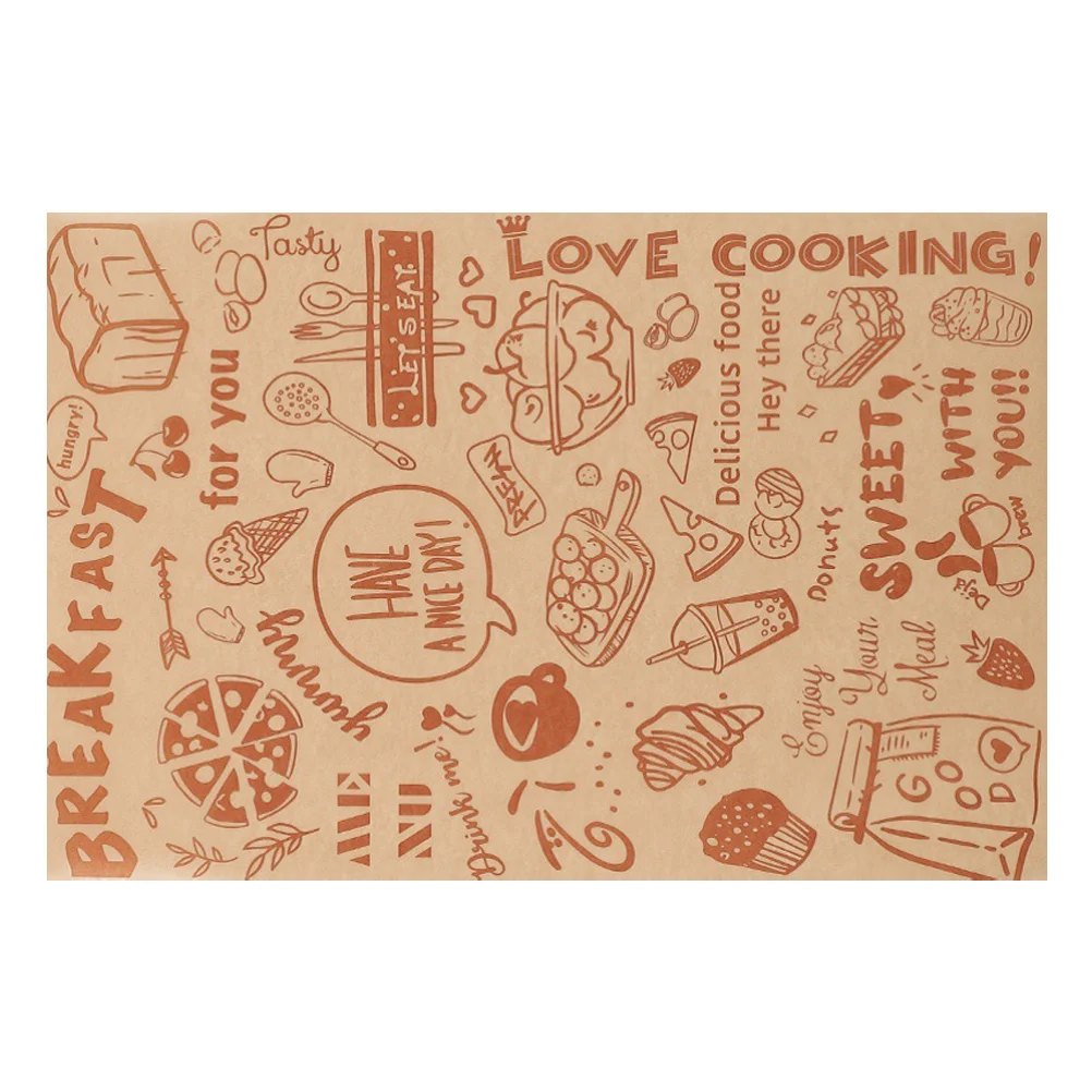 

Paper Baking Liners Parchmentwrap Wax Air Fryer Sheets Deli Sandwich Sheet Wrappers Candy Cookieresistant Grease Cooking Papers