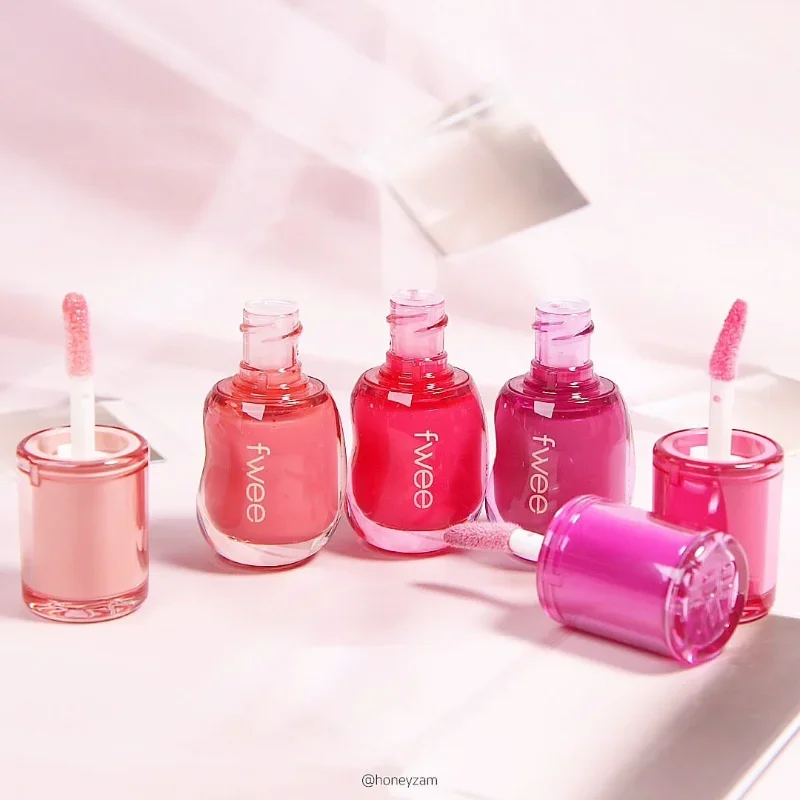 Корейский объемный блеск Fwee для губ с эффектом воды глазурь питательная