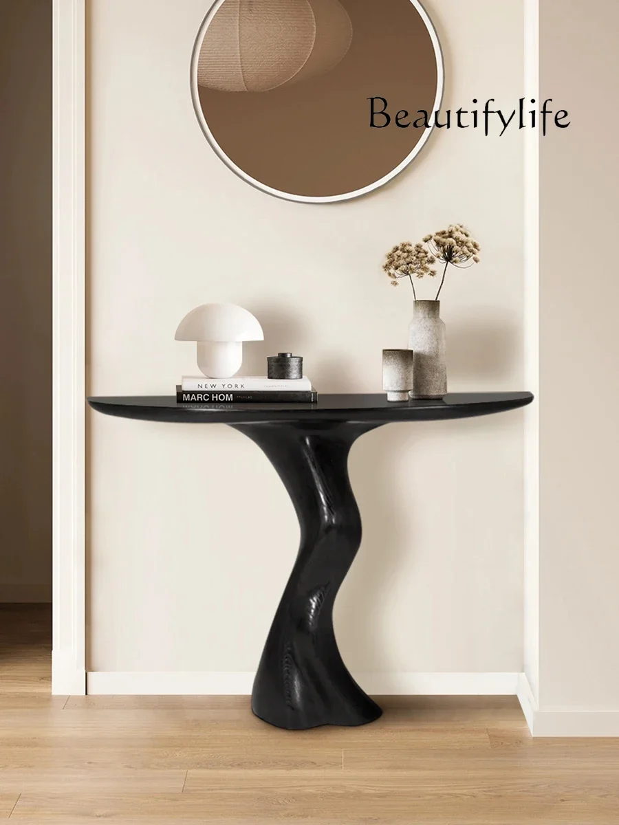 Дизайнерская художественная консоль креативные консоли из массива дерева для