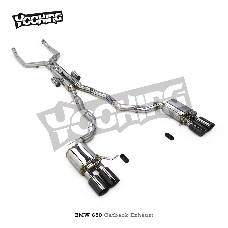Кастомная выхлопная система Catback для BMW 650650i F06 F12 F13 4.0T 2011-2017, из нержавеющей стали, с глушителем и клапаном, спортивная выхлопная система. (art.: 3920da49a9dcd) - 3920da49a9dcd