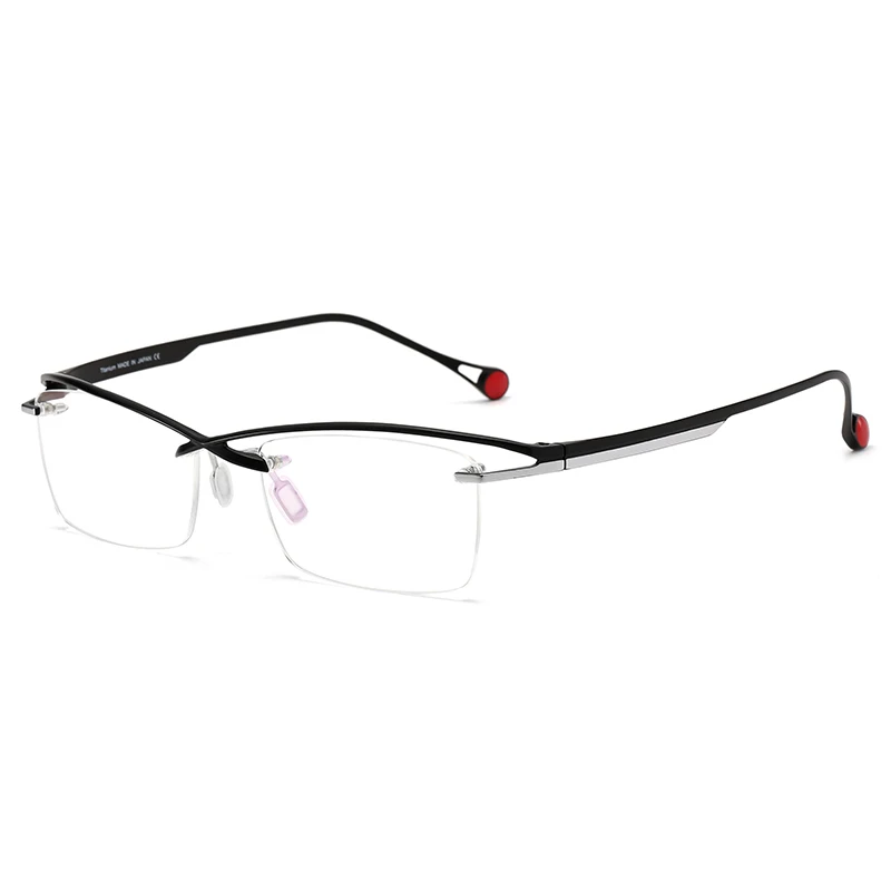 Плавающая оправа для бровей из чистого титана очки такой же дизайн как Ken Okuyama