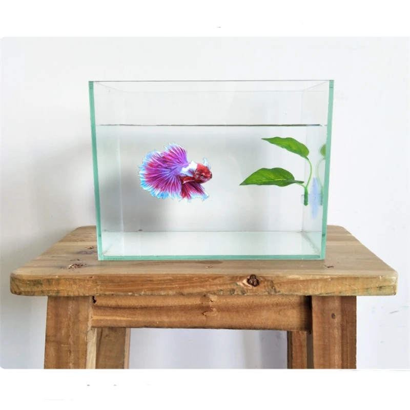 Betta Fish Rest Aquarium Leaf Plants Decoration Spawning Ornamental Plant Betta Fish Play Relax Artificial Hide Leaf Hammock