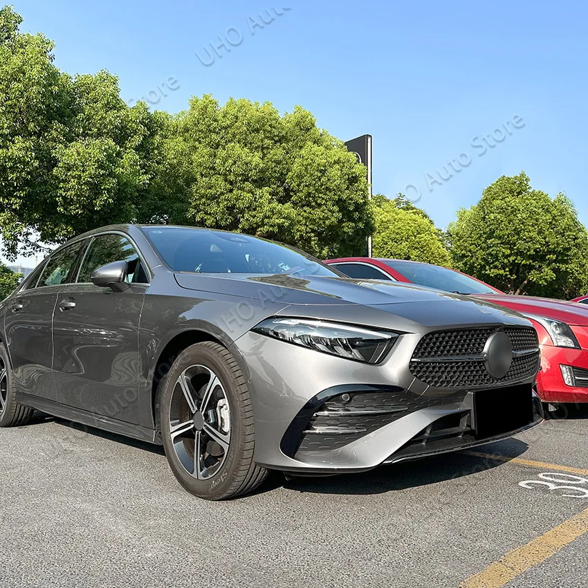 Сплиттер для переднего бампера Mercedes Benz A Class W177 A180 A200 A220 A250 A35 A45 AMG LCI 2023