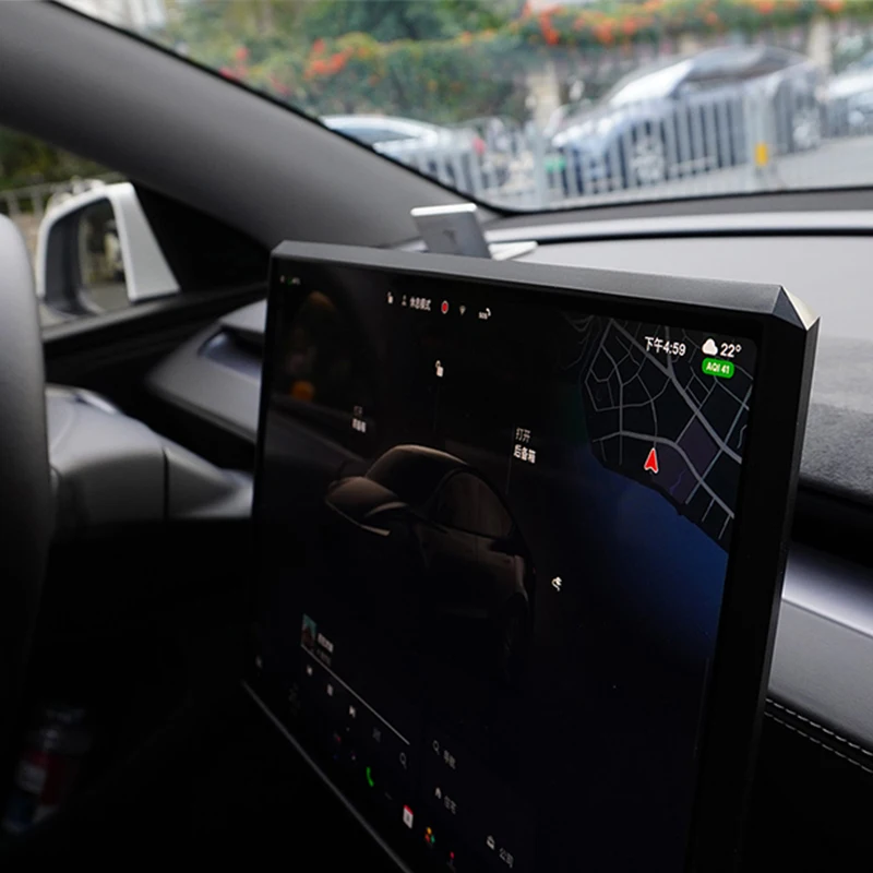 Защитная силиконовая рамка-накладка для навигационного экрана Tesla Model 3 Highland Y Juniper 2023-2025 (art.: 3920dab2b6021) - 3920dab2b6021